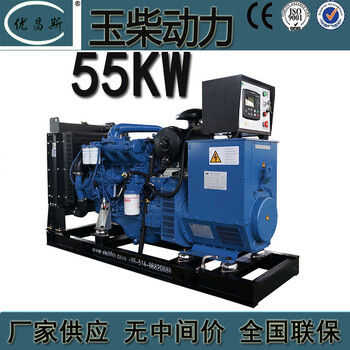 广西玉柴柴油发电机55kw发电机组无刷YC4D90Z-D25