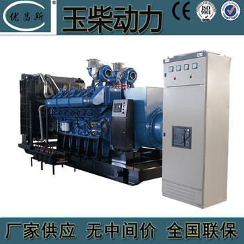 广西供应1100kw玉柴柴油发电机全铜无刷工业备用电源YC6C1660-D31