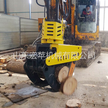 宏蘋銷售挖機伐木機樹木砍伐液壓抱夾鋸樹枝修剪伐木機