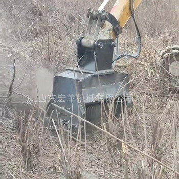 宏蘋定制挖掘機碎木機退林還耕液壓碎木機多功能型開荒機