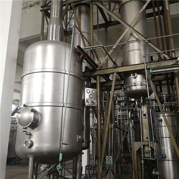 回收二手鈦材mvr蒸發(fā)器，3噸三效降膜蒸發(fā)器，運行平穩(wěn)