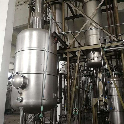回收二手钛材降膜蒸发器，2吨三效蒸发器，应用广泛