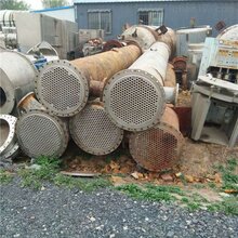 回收二手不锈钢冷凝器，搪瓷换热器，10平方钛材冷凝器价格