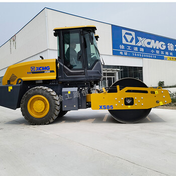 徐工XS85單鋼輪壓路機8噸小型壓路機駕駛室壓路機