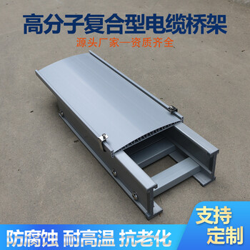 高分子復合型梯式電纜橋架硬質(zhì)塑鋼夾鋼線架防腐槽盒