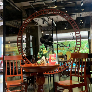 蘇州展廳反轉(zhuǎn)鐘表反方向逆時(shí)針時(shí)鐘的定制廠家