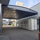 PVC阻燃布廠家出售電動(dòng)推拉雨棚安裝鋼架結(jié)構(gòu)