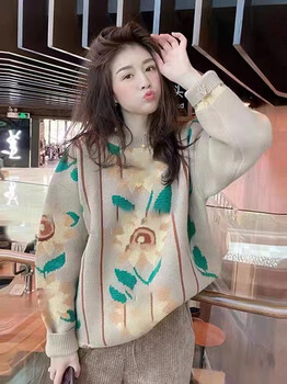 氧氣主播毛衣品牌折扣女裝庫存冬裝尾貨羊毛衫供應(yīng)