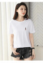 短款T恤圓領(lǐng)短袖上衣廣州折扣女裝庫存服裝供應(yīng)