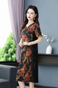 仿香云紗連衣裙國(guó)風(fēng)時(shí)尚女裝品牌折扣女裝進(jìn)貨渠道