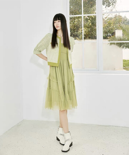 秋季女裝尾貨連衣裙品牌庫存服裝廣州折扣女裝供應