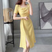 夏季碎花連衣裙品牌女裝尾貨庫(kù)存服裝實(shí)體店女裝拿貨