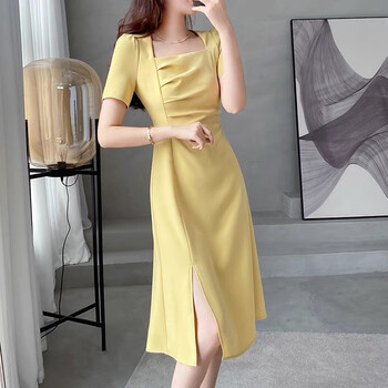 新中式連衣裙品牌庫存服裝廣州折扣女裝進貨渠道