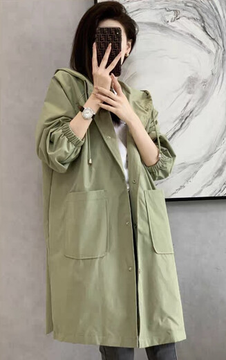 廣州折扣女裝市場春裝尾貨女式風衣外套拿貨
