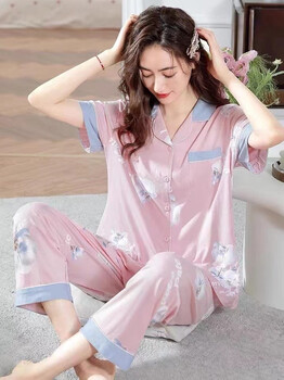 夏季家居服睡衣套装品牌折扣女装库存服装供应