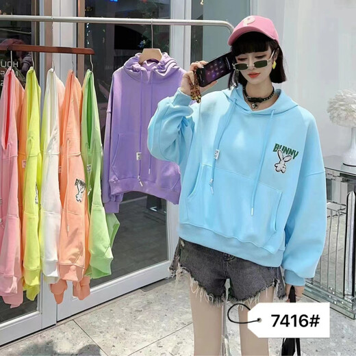 連帽衛衣休閑上衣品牌折扣女裝庫存服裝拿貨