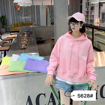 春季休閑女裝連帽衛衣品牌女裝尾貨時(shí)尚女裝拿貨