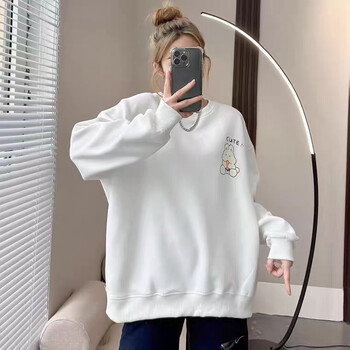 春秋長(zhǎng)袖連帽衛(wèi)衣休閑女裝品牌庫(kù)存服裝折扣女裝拿貨