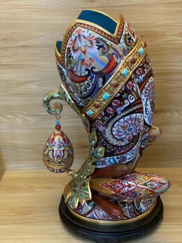 張同祿大師景泰藍(lán)《馨蕾花插》