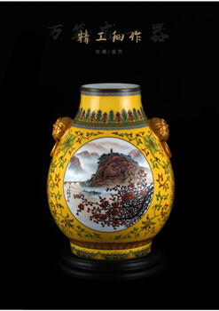 王錫良錦繡東方世紀尊釉色勻稱亮麗構(gòu)圖妙技藝