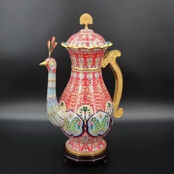 天下美——張同祿景泰藍(lán)孔雀壺