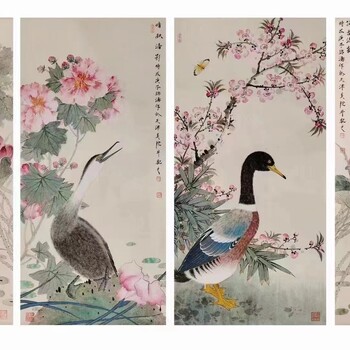 馬瑞濤老師沒骨花鳥國(guó)畫作品