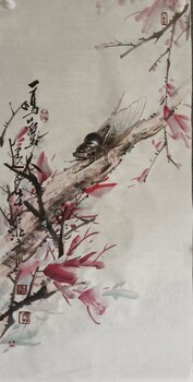 畫家柳平畫的蟬，細致入微，惟妙惟肖，生動形象