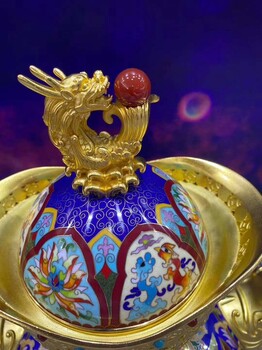 張同祿大師巨作景泰藍《中國牛轉乾坤》詳解
