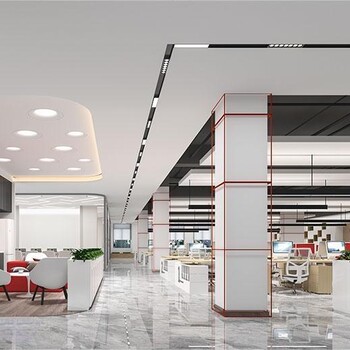杭州1670平方米光学材料公司办公室装修设计现代简约风