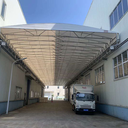 移動推拉蓬推拉雨棚活動雨棚燒烤美食停車蓬膜結(jié)構(gòu)雨棚電動棚