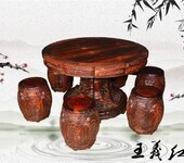 山东传统大红酸枝餐桌总代,老红木家具