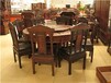 济宁王义红木交趾黄檀餐桌品质优良，大红酸枝家具