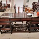 濟(jì)寧緬甸花梨辦公桌有保障，王義大紅酸枝家具