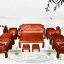 銷售王義紅木大紅酸枝沙發(fā)，精益求精紅木家具