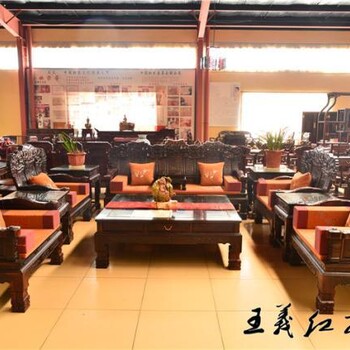山東王義紅木紅木辦公沙發(fā)制作精良,紅酸枝紅木家具