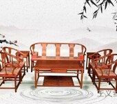 王义红木家具缅甸花梨沙发,古典家具收藏价值