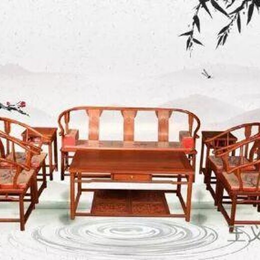 王义红木大红酸枝沙发,济宁古色古香王义红木家具