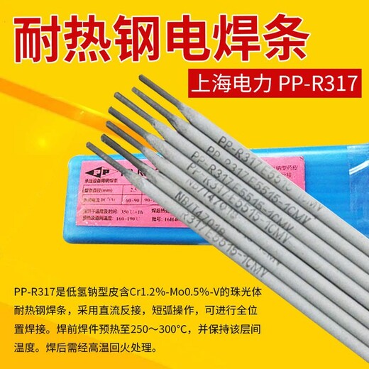 上海电力PP-W607低氢钠型药皮低温钢焊条