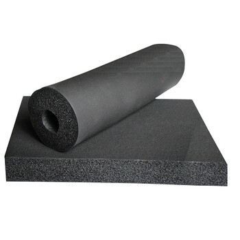 空调橡塑保温管空调管道b1级阻燃隔热橡塑管铝箔贴面橡塑海绵管