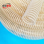 食品级塑料软管透明pu塑筋增强螺旋波纹软管吸尘软管