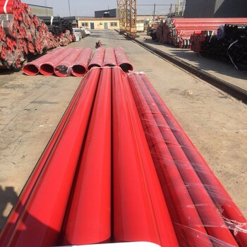 河北涂塑鋼管加工廠家熔結(jié)環(huán)氧粉末防腐防靜電電力穿線涂塑鋼管