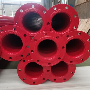 河南省污水处理厂用螺旋钢管红色涂塑复合管机械性能好