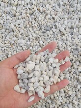 白色碎石0.9-1.2公分水磨石-环氧地坪白色石子-普通白色白云石
