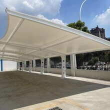 苏州市姑苏吴中相城区新能源汽车膜材料结构停车雨棚设计安装公司