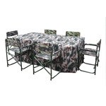 便携可折叠户内外野营野战钢制会议桌行军桌