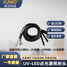 UVLED点光源365nm光纤导管照射头UV机配件uvled固化光源FUWO邦沃