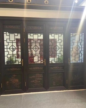 工程款60系列平開仿古斷橋鋁合金門窗經典百搭懷舊復古風格