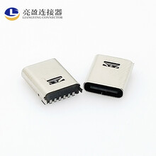 USB3.1TYPE-C母座直立式贴板6p