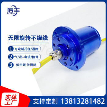 上海厲豐大功率大電流360度高速旋轉(zhuǎn)法蘭式導(dǎo)電滑環(huán)集電環(huán)