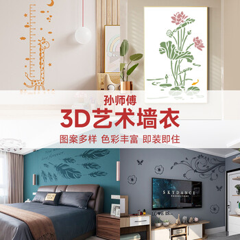 孙师傅3D艺术墙衣艺术装饰涂料1公斤装修120平